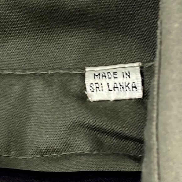 Towne London Fog OverCoat Trench Lined Zip Double Breast Khaki Green 38 40 S Men - Picture 12 of 14